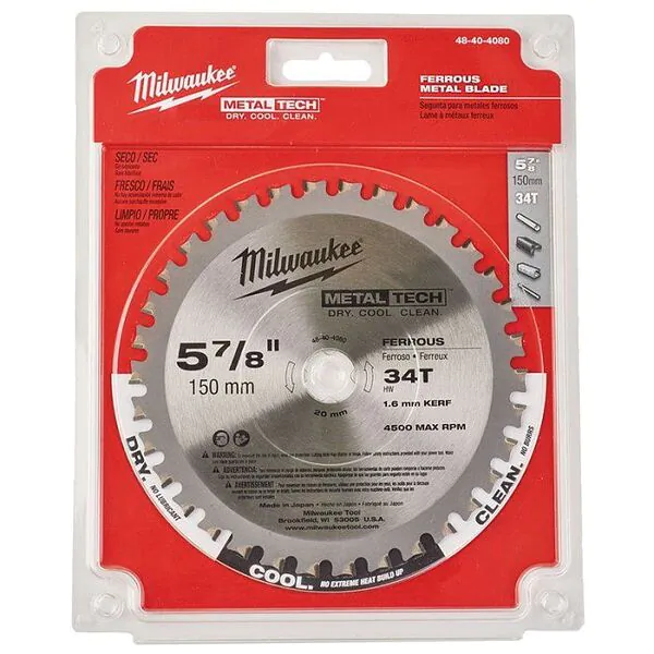 Диск пильный по металлу Milwaukee 150*20 Z34 48404080