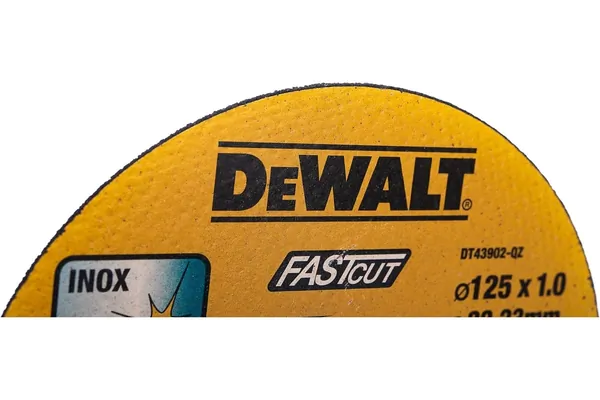 Круг отрезной по металлу DeWalt Морокко 125*1,0*22.2мм DT43902-QZ