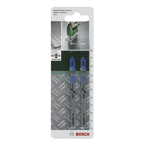 Пилки для лобзика Bosch T118B HSS DIY  2шт  2609256730