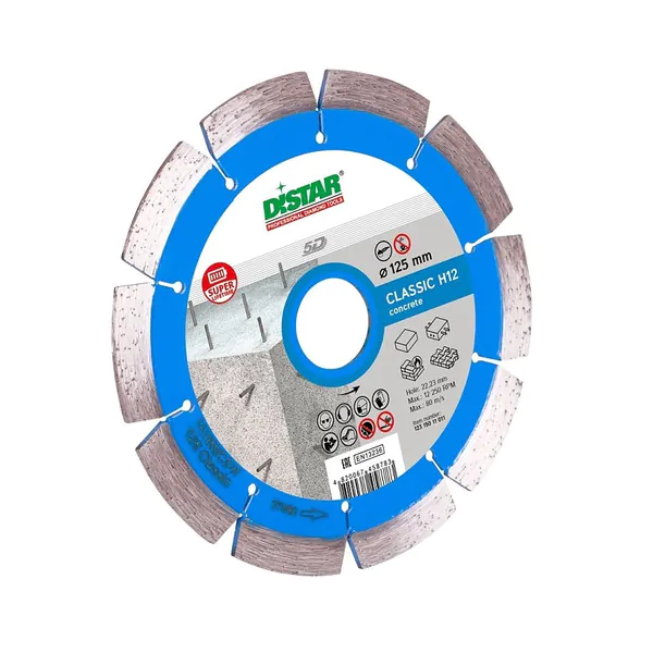 Диск алмазный Distar Classic H12 1A1RSS/C3-W 125*2.2/1.3*12*22.23-10 12315011011