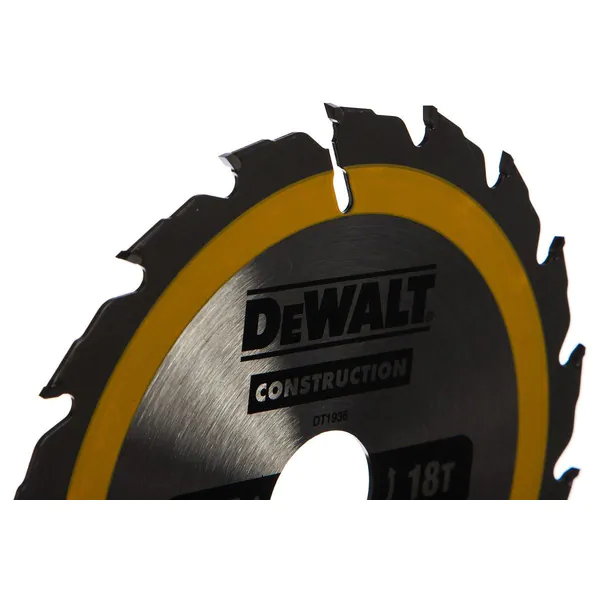 Диск пильный по дереву с гвоздями DeWalt Construction 165/30 18 ATB +20° DT1936-QZ