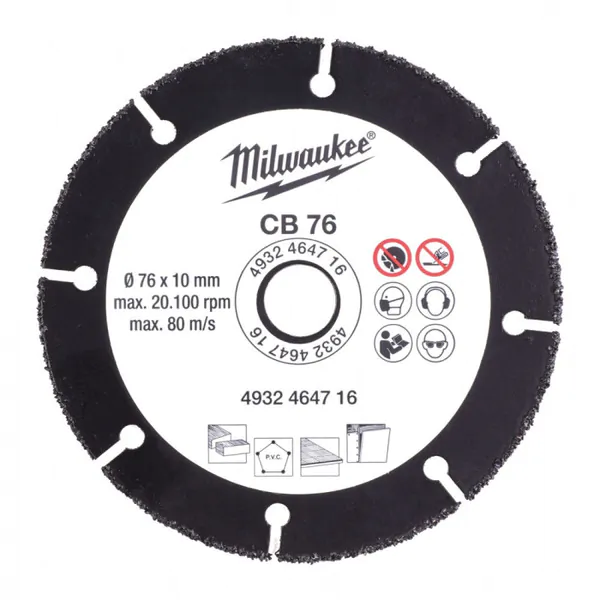 Диск пильный по дереву Milwaukee 76мм (для M12 Fcot) 4932464716