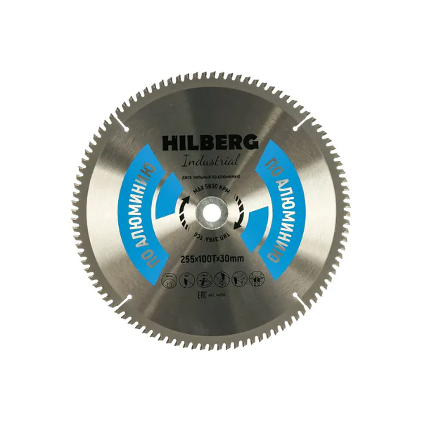 Диск пильный по алюминию Hilberg 255*100T*30мм HA255