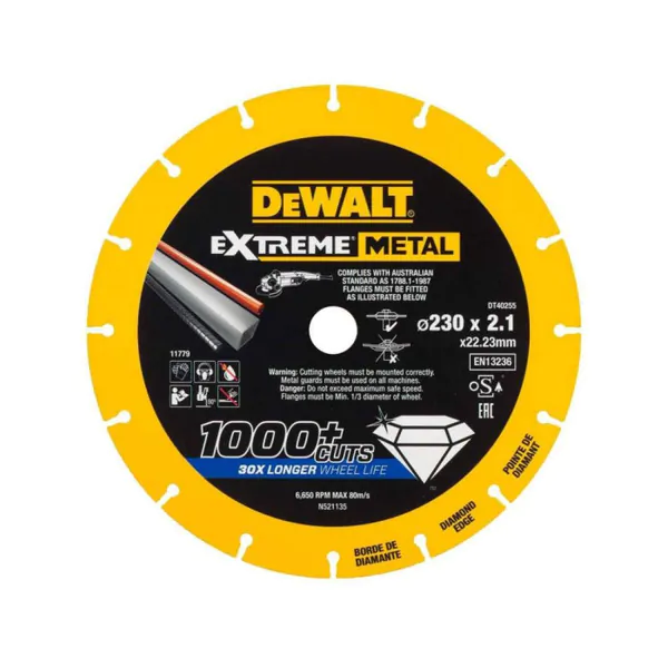 Диск алмазный DeWalt 230*2*22,2мм DT40255-QZ