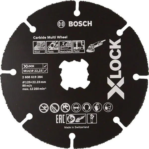 Диск пильный по дереву Bosch X-Lock 125мм 2608619284