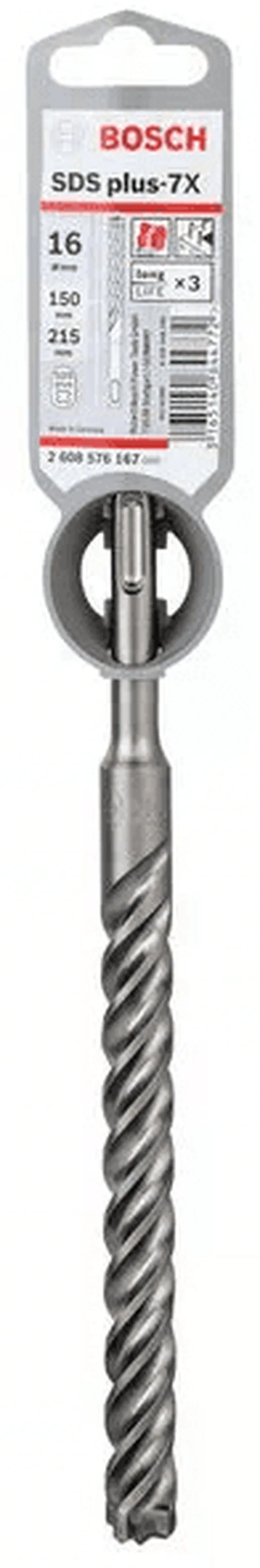 Бур Bosch SDS-plus-7X 16*150*215 Carbide 2608576167