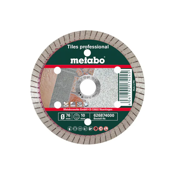 Диск алмазный Metabo 76*10мм 626874000