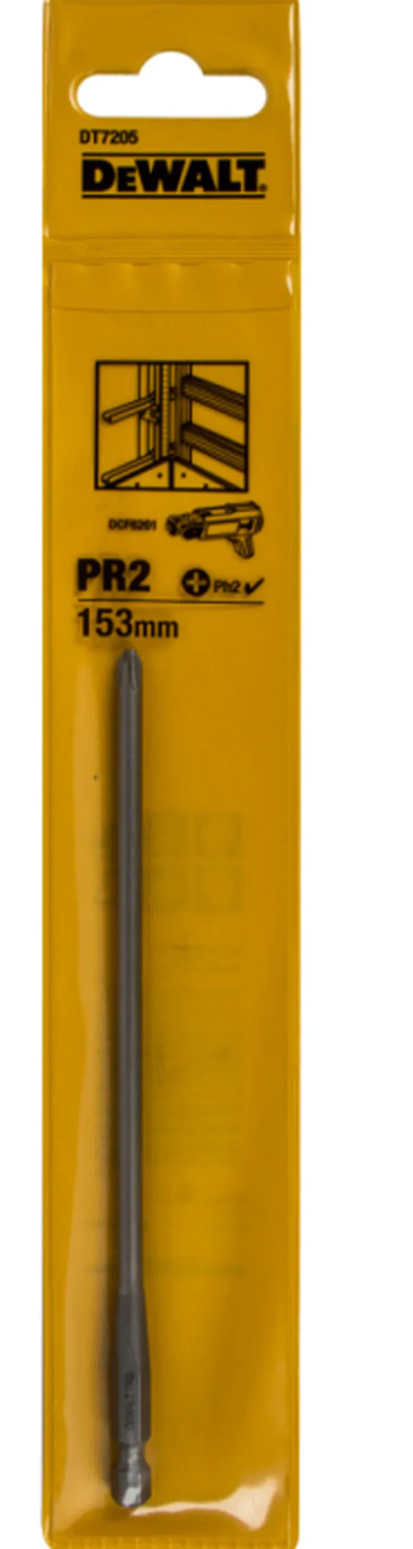 Бита DeWalt PR2 153мм для DCF6201 DT7205-QZ