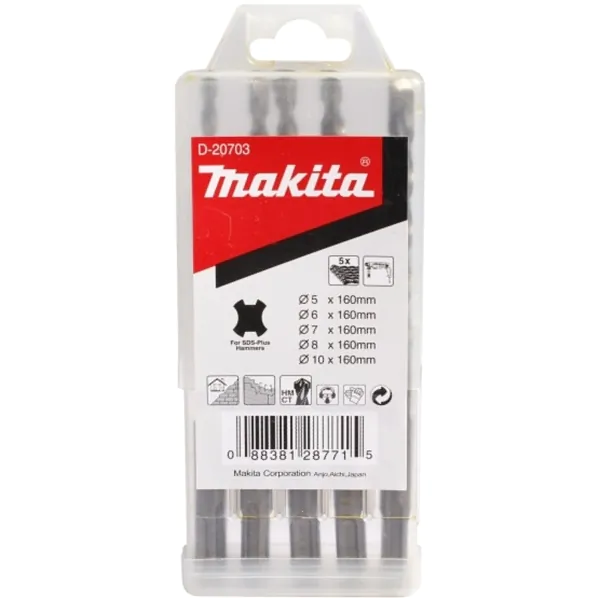 Набор буров Makita SDS-plus 5шт D-20703