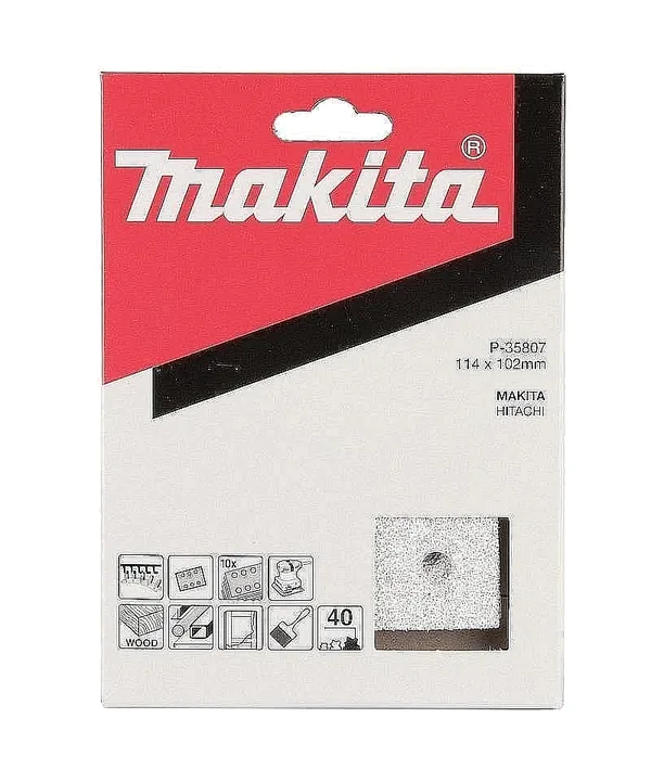 Бумага шлифовальная Makita 93*102мм К40 белая 10шт P-35807