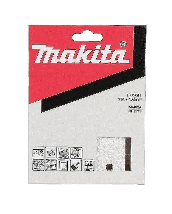 Бумага шлифовальная Makita 93*102мм К120 белая 10шт P-35841