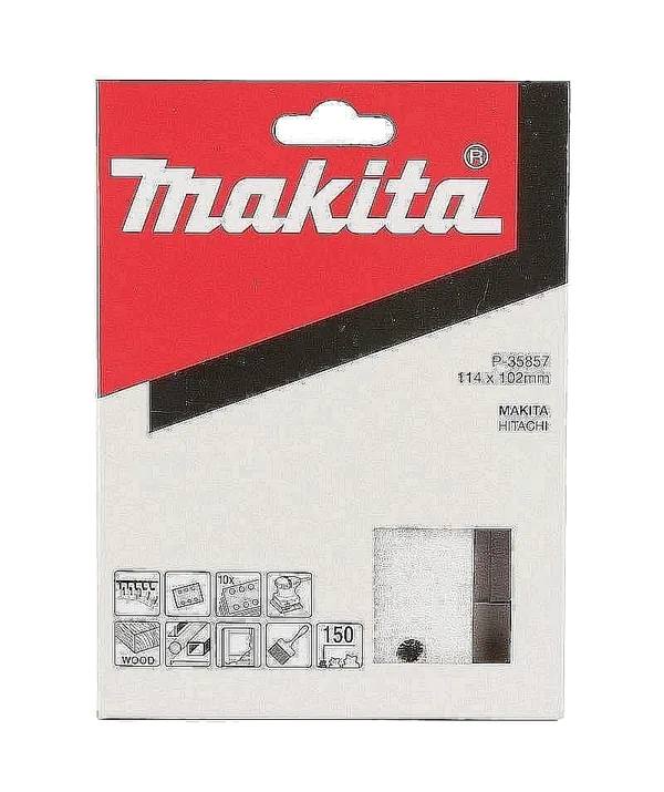 Бумага шлифовальная Makita 93*102мм К150 белая 10шт P-35857