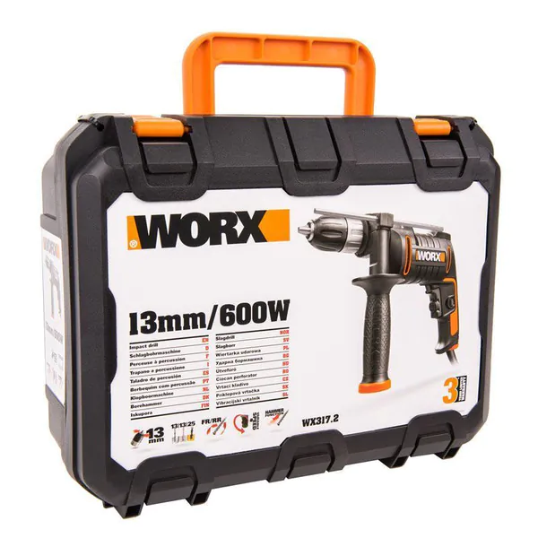 Дрель WORX WX317.2, 600Вт