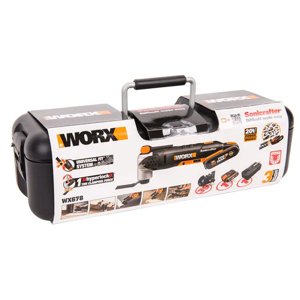 Аккумуляторный мультитул  WORX WX678, 20В, 1*2,0Ач, кейс