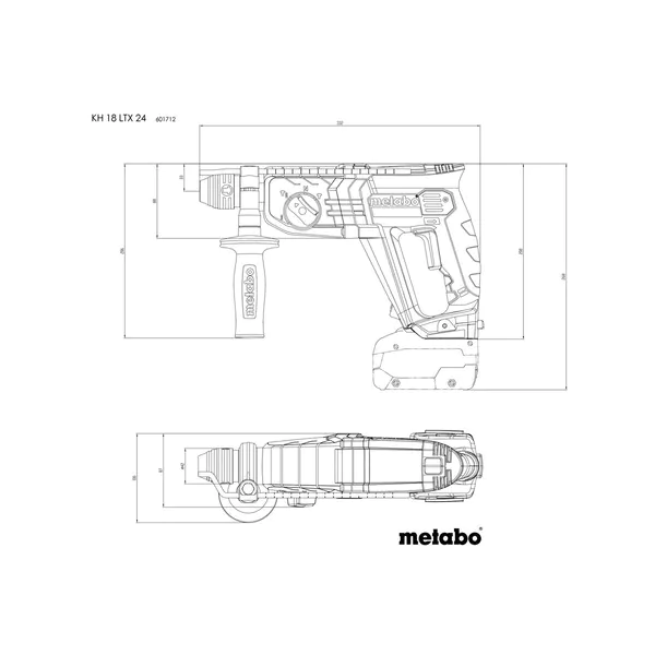 Аккумуляторный перфоратор Metabo KH 18 LTX 24 без АКБ/зу 601712850