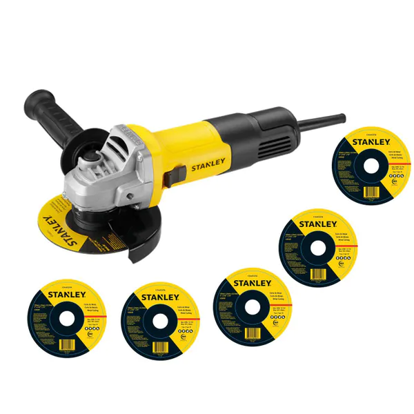 Угловая шлифовальная машина Stanley SG7125D + 5 отрезных кругов STANLEY