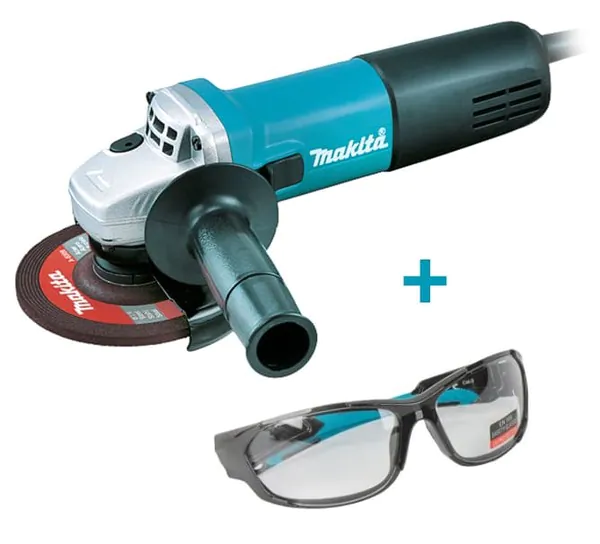 Угловая шлифовальная машина Makita 9558+очки PGW-180110/CL