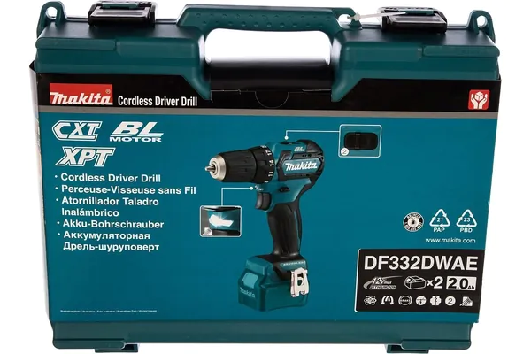 Аккумуляторная дрель-шуруповерт Makita DF332DWAE