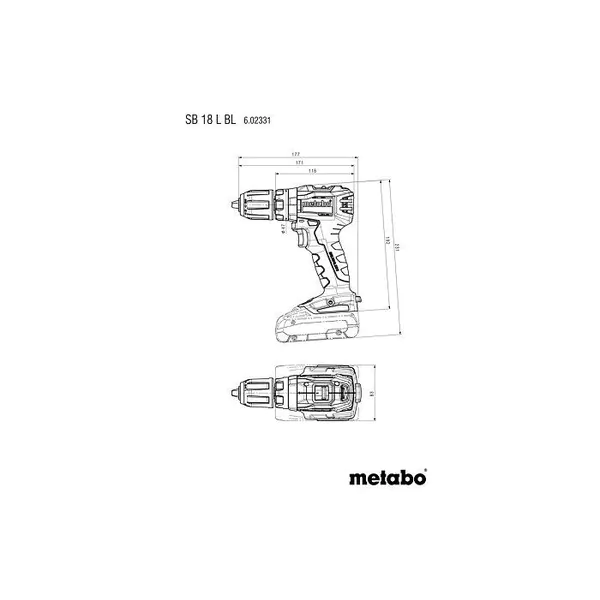 Аккумуляторная дрель-шуруповерт Metabo SB 18 L BL 602331500