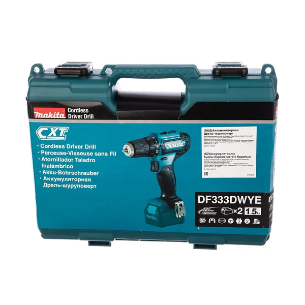 Аккумуляторная дрель-шуруповерт Makita DF333DWYE