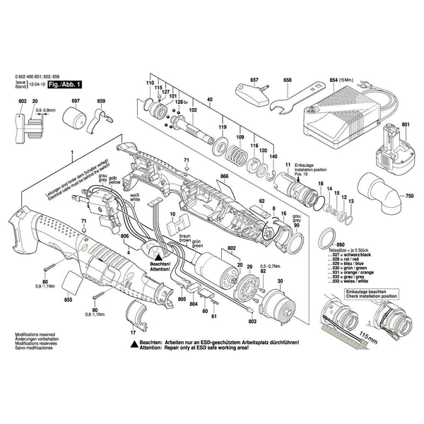 Аккумуляторная угловая дрель-шуруповерт Bosch EXACT 6 0602490652