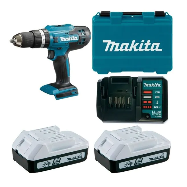 Аккумуляторная дрель-шуруповерт Makita HP488DWE