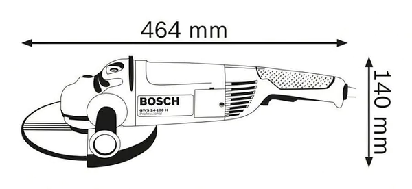 Угловая шлифовальная машина Bosch GWS 24-180 H 0601883103