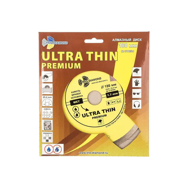 Диск алмазный Trio Diamond Ultra Thin 180*8*25,4мм UTW504