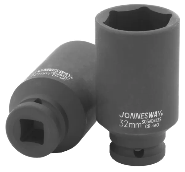 Головка торцевая ударная Jonnesway глубокая 1/2"DR, 32 мм S03AD4132