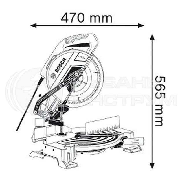 Пила торцовочная Bosch GCM 10 MX 0601B29021