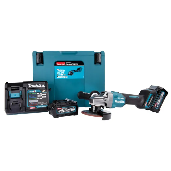 Аккумуляторная угловая шлифовальная машина Makita GA005GM201 XGT