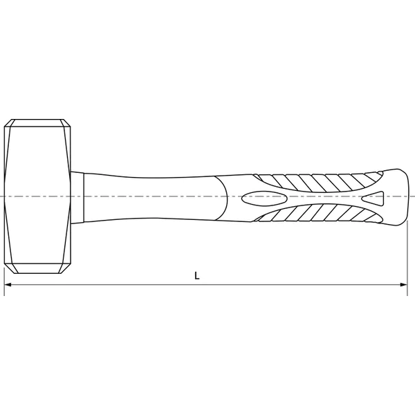 Кувалда Thorvik 5кг фиберглассовая рукоять SLSHP5 52236