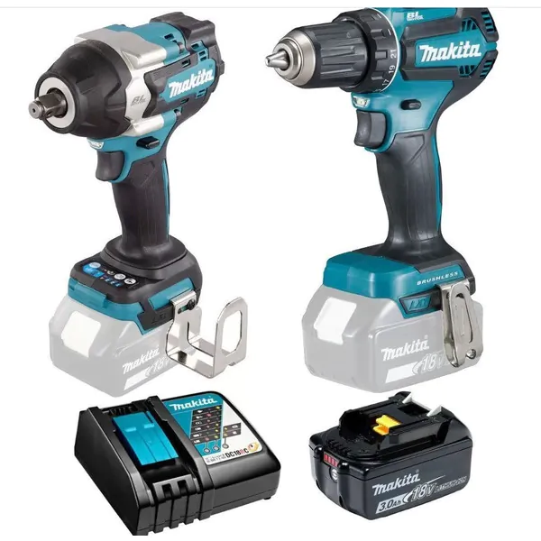 Набор аккумуляторного инструмента Makita  DTW700Z + DDF485Z + BL1830B + DC18RC 