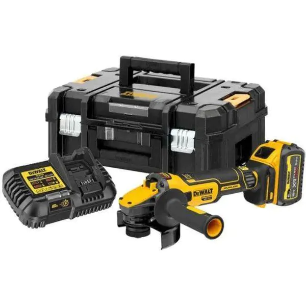 Аккумуляторная угловая шлифовальная машина DeWalt DCG409VST1 1*6 Ач FLEXVOLT