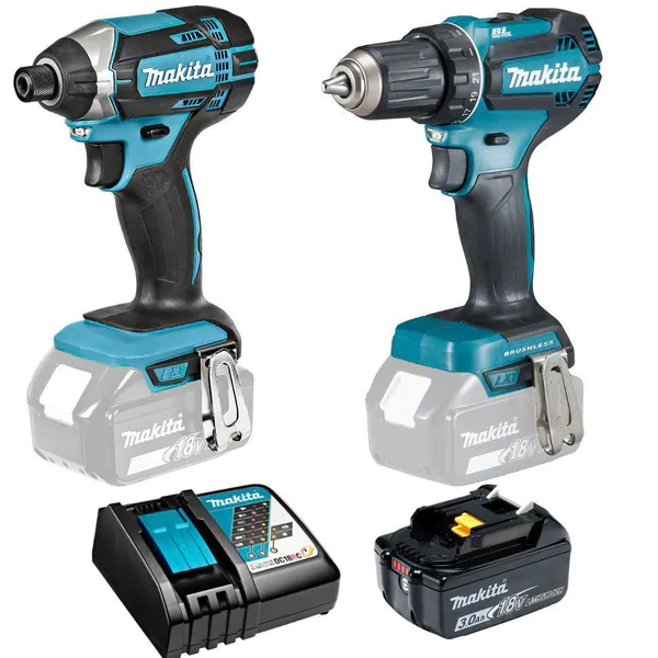 Набор аккумуляторного инструмента Makita (DTD152Z + DDF485Z + BL1830B + DC18RC)