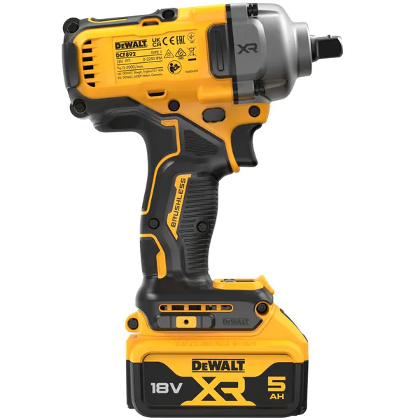 Аккумуляторный гайковерт DeWalt DCF892P2T-QW