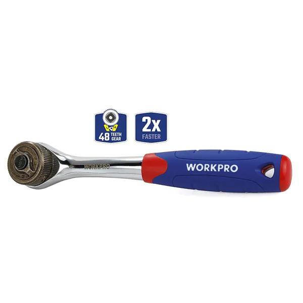 Трещотка WorkPro WP271013 3/8" с двойным приводом