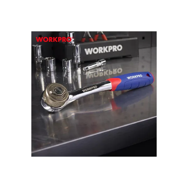 Трещотка WorkPro WP271013 3/8" с двойным приводом