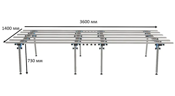 Стол для широкоформатной плитки Wandeli ALU 1800х1400мм