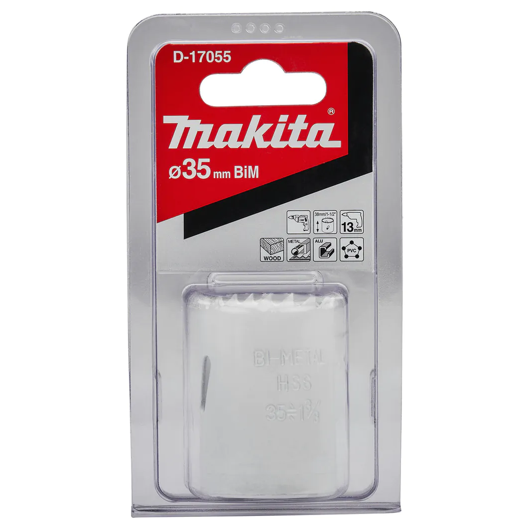 Коронка биметаллическая Makita 35мм D-17055