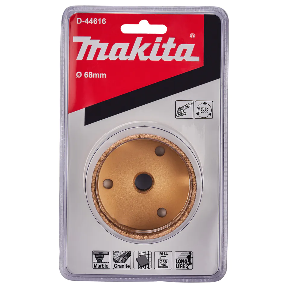 Коронка алмазная Makita M14*2 68мм D-44616