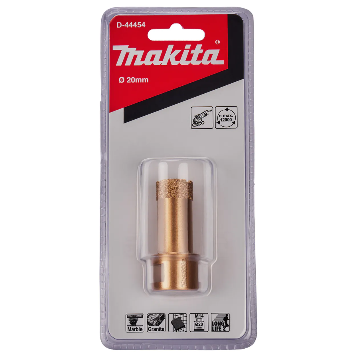 Коронка алмазная Makita M14*2 20мм D-44454