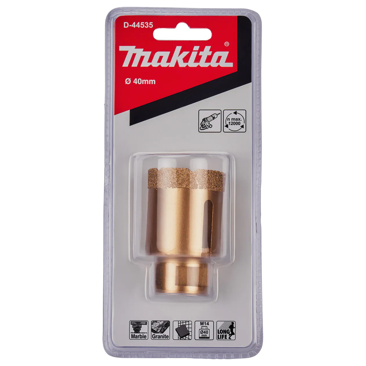 Коронка алмазная Makita M14*2 40мм D-44535