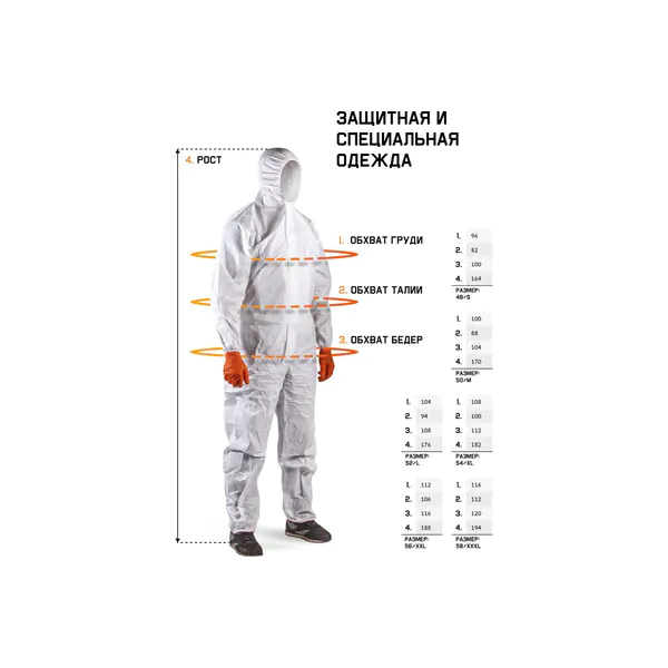 Комбинезон Jeta Safety из нетканого материала JPC110-XL