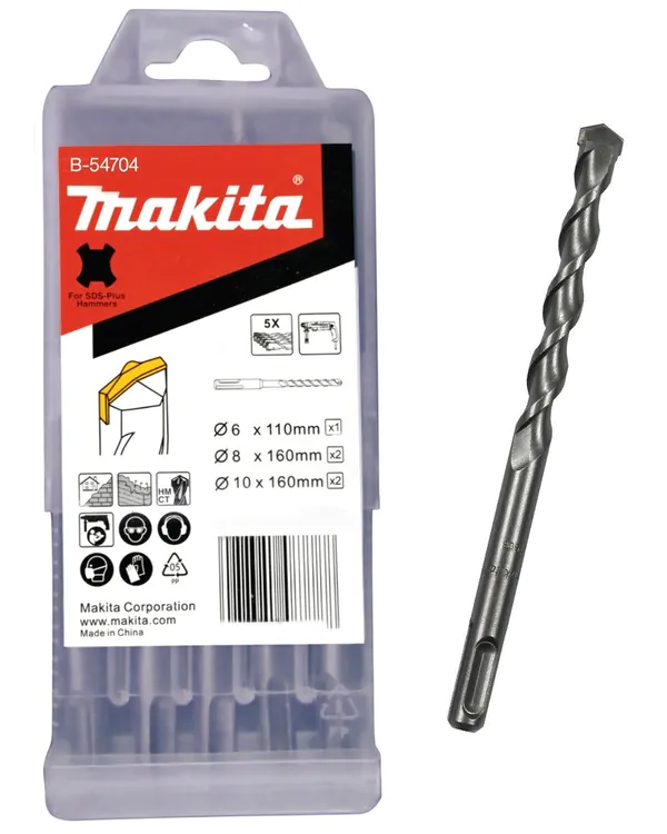 Набор буров Makita SDS-Plus Centering tip 5шт B-54704