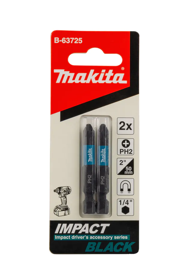 Насадка Makita Impact Black PH2 Е-form (MZ) 50мм 2шт B-63725