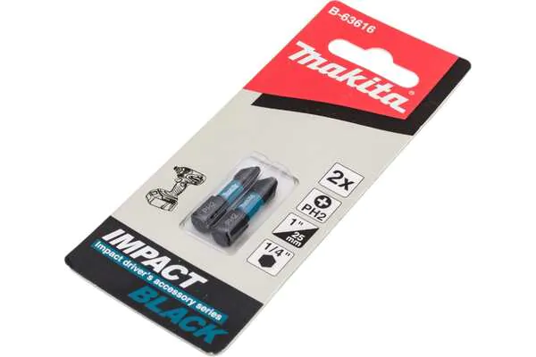 Насадка Makita Impact Black PH2 25мм C-form 2шт B-63616