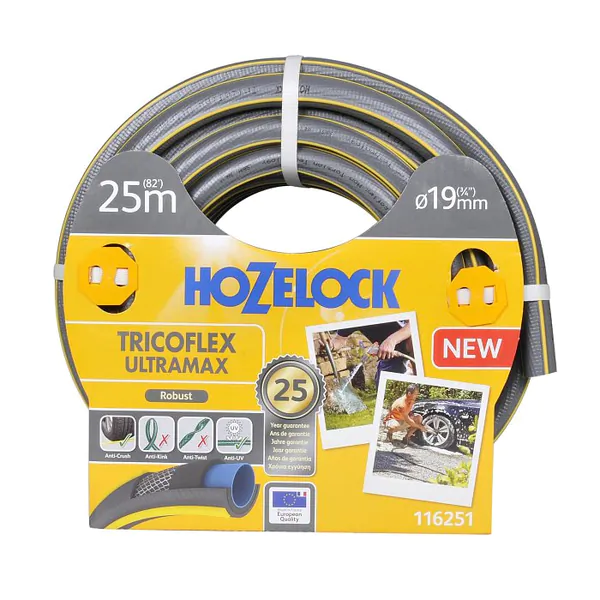 Шланг HoZelock Ultramax 19мм 25м 116251 + пистолет 2676