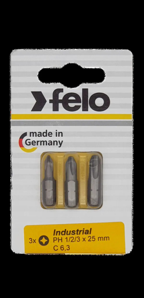 Бита Felo PH1/PH2/PH3*25 3шт 02293116