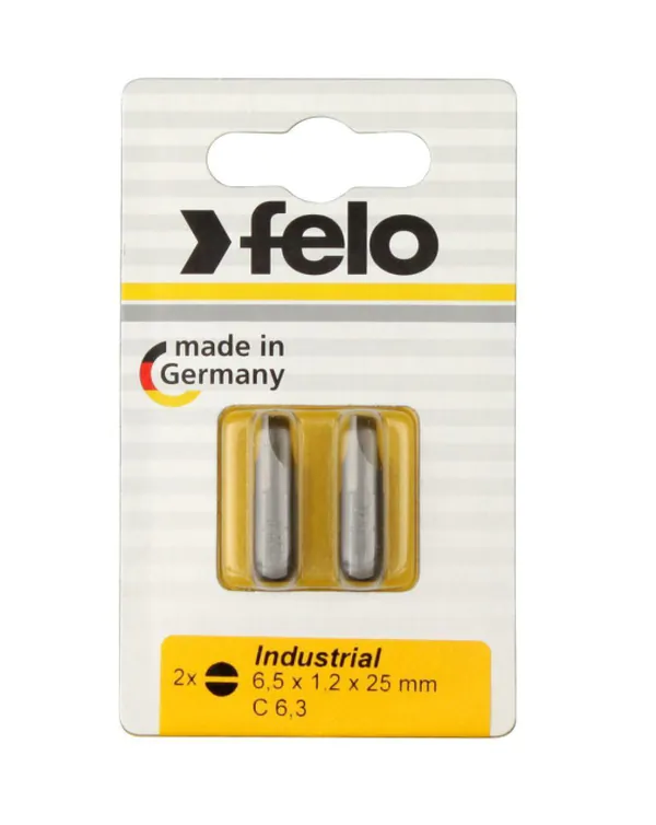 Бита Felo SL6,5*1,2*25 Industrial 2шт 02061036